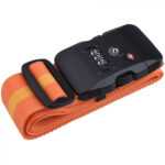 Popruh na zavazadla Extol TSA s trojmístným kódem Barva: oranžová