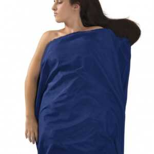 Vložka do spacáku v prodloužené variantě Silk/Cotton Travel Liner Long (Rectangular) Navy Blue (barva Navy modrá)