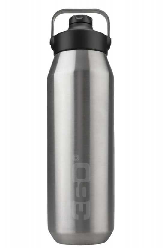 Vacuum Insulated Stainless Steel Bottle Sip Cap 1L Silver