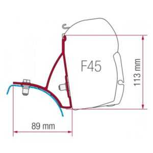 Kit pro markýzu F45 Fiamma na Renault Trafic