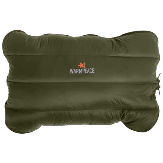 Péřový polštářek Warmpeace Péřový polštářek na zip Barva: zelená Péřový polštářek Warmpeace Péřový polštářek na zip Barva: zelená