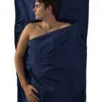 Prémiová bavlněná vložka do spacáku Premium Cotton Travel Liner - Traveller (with Pillow slip) Modrá