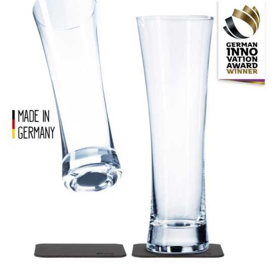 Silwy magnetická sklenice na pivo 2 ks // Crystal Glasses