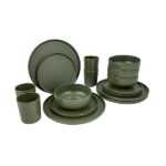 Bo-Camp Sada nádobí 16 ks - Zelená
