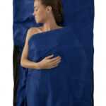 Hedvábná vložka do spacáku Silk Stretch Liner - Traveller Modrá