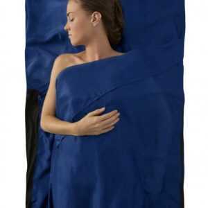 Hedvábná vložka do spacáku Silk Stretch Liner - Traveller Modrá